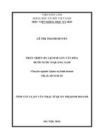 Phát triển du lịch di sản văn hóa dưới nước ở quảng nam tt 