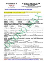 đề THI THỬ số 3 TRONG bộ đề mục TIÊU 8 10 điểm KHÔNG được bỏ lỡ môn anh