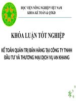 kế toán quản trị bán hàng tại công ty tnhh đầu tư và thương mại dịch vụ an khang 