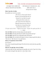 Đề thi học kì 1 môn Ngữ văn lớp 12 trung tâm GDTX Quảng Điền, Thừa Thiên Huế năm học 2015  2016 