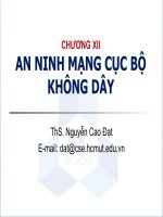 Bài Giảng An Ninh Mạng Cục Bộ Không Dây