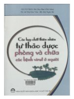 Ebook Các hợp chất thiên nhiên từ thảo dược phòng và chữa các bệnh virut ở người Phần 1