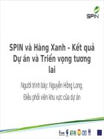 SPIN và Hàng Xanh – Kết quả Dự án và Triển vọng tương lai