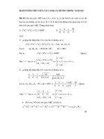 Các dạng bài tập và hướng dẫn ôn thi đại học môn toán theo chuyên đề _cực hay