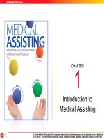Medical assisting Administrative and clinical procedures (5e)  Chapter 1 Introduction to