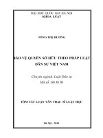 Bảo vệ quyền sở hữu theo pháp luật dân sự việt nam (tt)