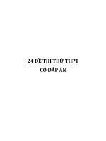 24 đề thi thử THPT môn Toán năm 2017 có đáp án chi tiết