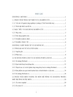 Nghiên cứu vai trò  của thành phần thạch cao