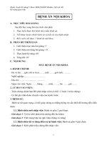 Bài giảng Bệnh án nội khoa