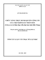 Chức năng thực hành quyền công tố của viện kiểm sát nhân dân (tt)