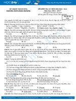 Bộ đề kiểm tra 1 tiết môn Hoá học lớp 12 năm 20162017 (có đáp án)