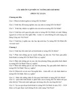 Câu hỏi tự luận môn TTHCM  năm hoc Học viện ngân hàng