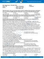 4 Đề kiểm tra 1 tiết môn Tiếng Anh lớp 12 năm 20162017  THPT Thanh Hoá (Có đáp án)