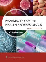Ebook Pharmacology for health professionals (2nd edition) Part 1