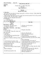 giáo án thể dục lớp 1 tuần 34