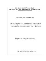 Sự tác động của ERP đến kế toán quản trị tại các doanh nghiệp tại việt nam 