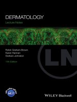Ebook Lecture notes dermatology (11th edition) Part 1