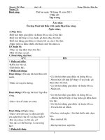 giáo án thể dục lớp 1  tuần 31