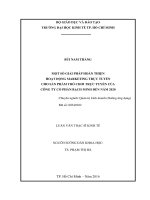 Một số giải pháp hoàn thiện hoạt động marketing trực tuyến cho sản phẩm trò chơi trực tuyến của công ty cổ phần bạch minh đến năm 2020 