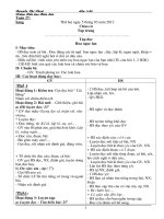 giáo án thể dục lớp 1  tuần 27