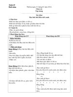 giáo án thể dục lớp 1  tuần 19