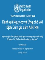 Đánh giá Nguy cơ và Ứng phó với Dịch Cúm gia cầm A(H7N9)