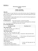 giáo án thể dục lớp 3 tuần 1 