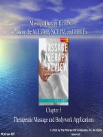 Lecture Massage therapy review Passing the NCETMB, NCETM, and MBLEx (2e) Chapter 5  Laura A. Abbott
