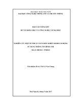 Nghiên cứu một số thuật toán điều khiển robot di động sử dụng thông tin hình ảnh (NCKH)