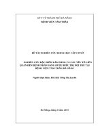 Nghiên Cứu Đặc Điểm Lâm Sàng Và Các Yếu Tố Liên Quan Đến Bệnh Nhân Sảng Rượu Điều Trị Nội Trú Tại Bệnh Viện Tâm Thần Đà Nẵng