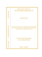 Nâng cao năng lực cạnh tranh của trung tâm đào tạo nghề lái xe - trường Trung cấp nghề Giao thông cơ điện Quảng Ninh.