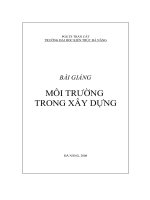 Bài Giảng Môi Trường Trong Xây Dựng