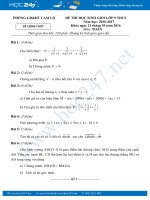 Đề thi HSG Toán 9 năm 2016 Phòng GDĐT Cam Lộ có đáp án