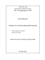 Hành vi của người chơi lô đề ở hà nội tt 