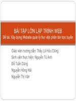 Bai tap lon Lap trinh web - Slide PTTKHT-v2