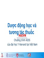 Dược động học và tương tác thuốc