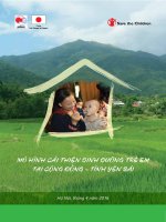 Mô hình cải thiện dinh dưỡng trẻ em tại cộng đồng tỉnh Yên