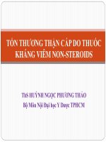 Bài giảng Tổn thương thận cấp do thuốc kháng viêm NonSteroids