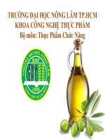 Đề Tài Thực Phẩm Chức Năng Từ Chất Béo Và Các Chế Phẩm