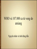 WHO và 107.000 ca tử vong do amiang