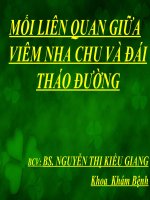 Mối Liên Quan Giữa Viêm Nha Chu Và Đái Tháo Đường