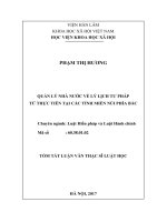 Quản lý nhà nước về lý lịch tư pháp từ thực tiễn tại các tỉnh miền núi phía bắc tt 