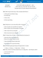 Đề thi thử THPT QG môn GDCD lần 2 năm 2017  Bộ GD và ĐT