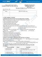 Bộ 3 đề thi học kì 2 môn Địa lý lớp 6 năm 2017