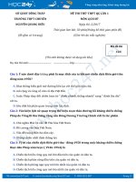 Bộ 4 đề thi thử THPT QG môn Lịch sử năm 2017 của các trường chuyên