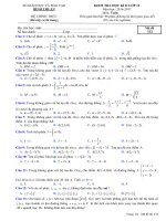 Bộ đề thi học kì 2 môn Toán lớp 12 Sở GDĐT Bình Thuận năm 2016  2017 (Có đáp án)