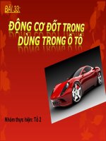 Bai 33 Dong co dot trong dung trong o to