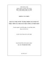 Quản lý nhà nước về hoạt động xuất bản từ thực tiễn của Nhà xuất bản Công an nhân dân