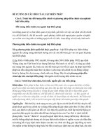 ĐỀ CƯƠNG 20 CÂU HỎI CỦA LUẬT HIẾN PHÁP