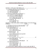 Khai thác kỹ thuật hệ thống lái xe toyota corolla altis 2004